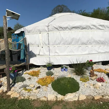 Luxe tent French Fields Luxury Glamping Original Mongolian Yurt *