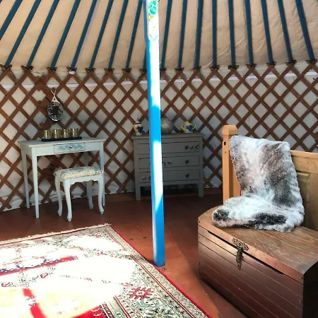 French Fields Luxury Glamping Original Mongolian Yurt * Le-Vieux-Cerier