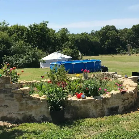 French Fields Luxury Glamping Original Mongolian Yurt Luxury tent